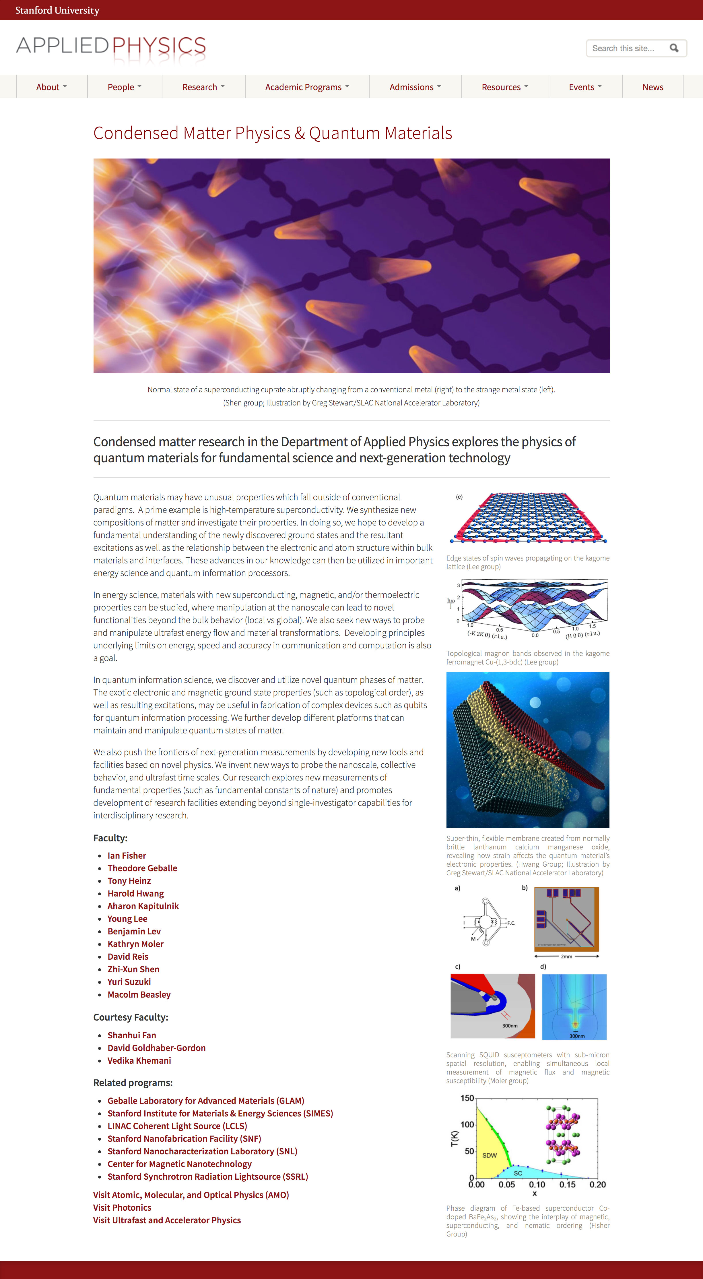 Condensed Matter Page