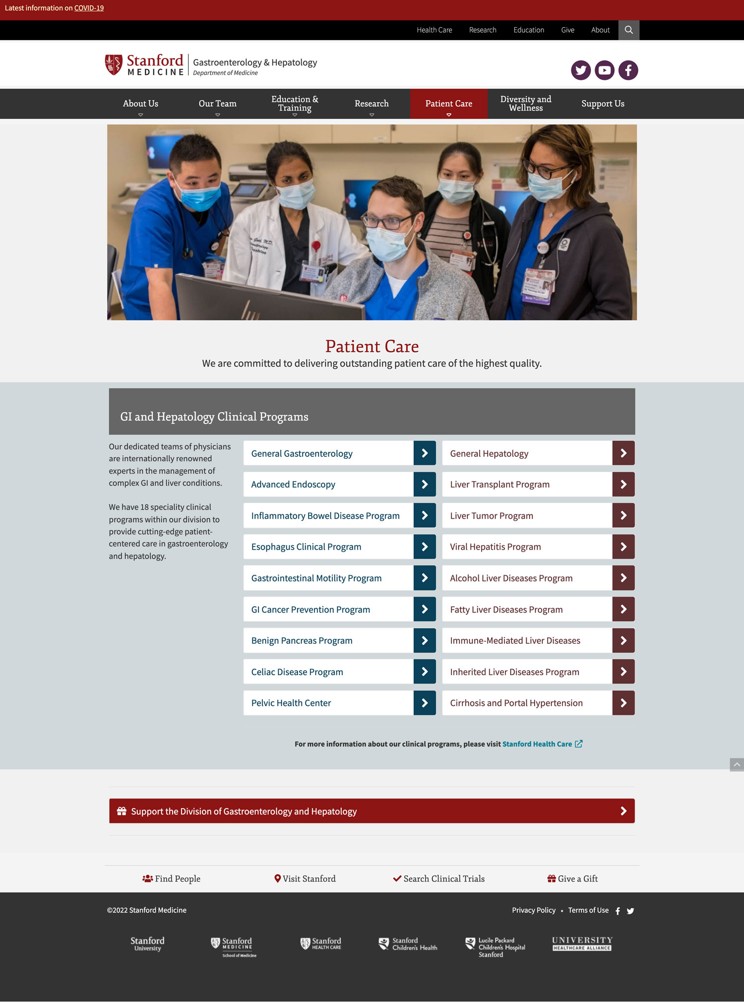 Patient Care Page