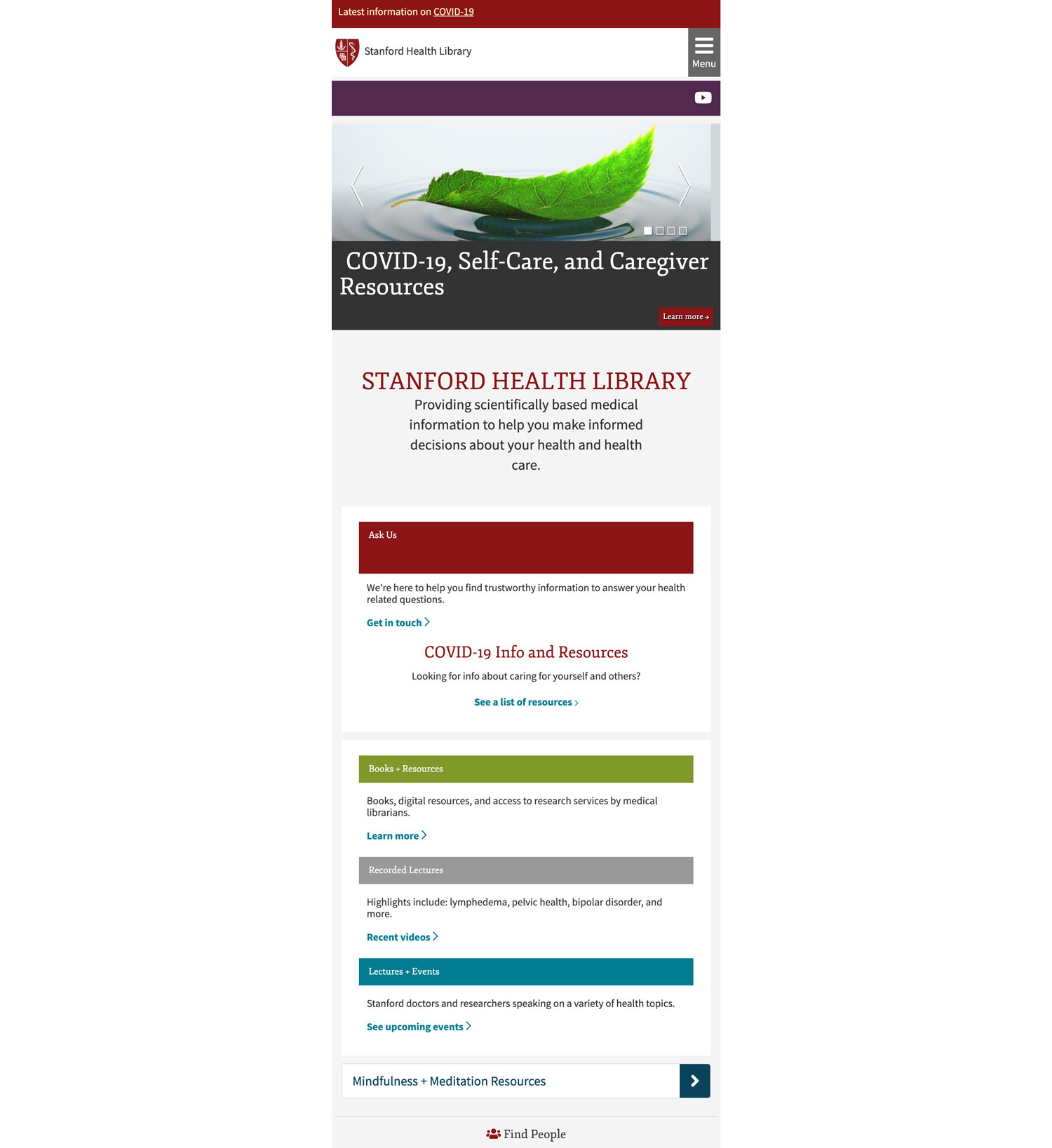 Home Page - Mobile
